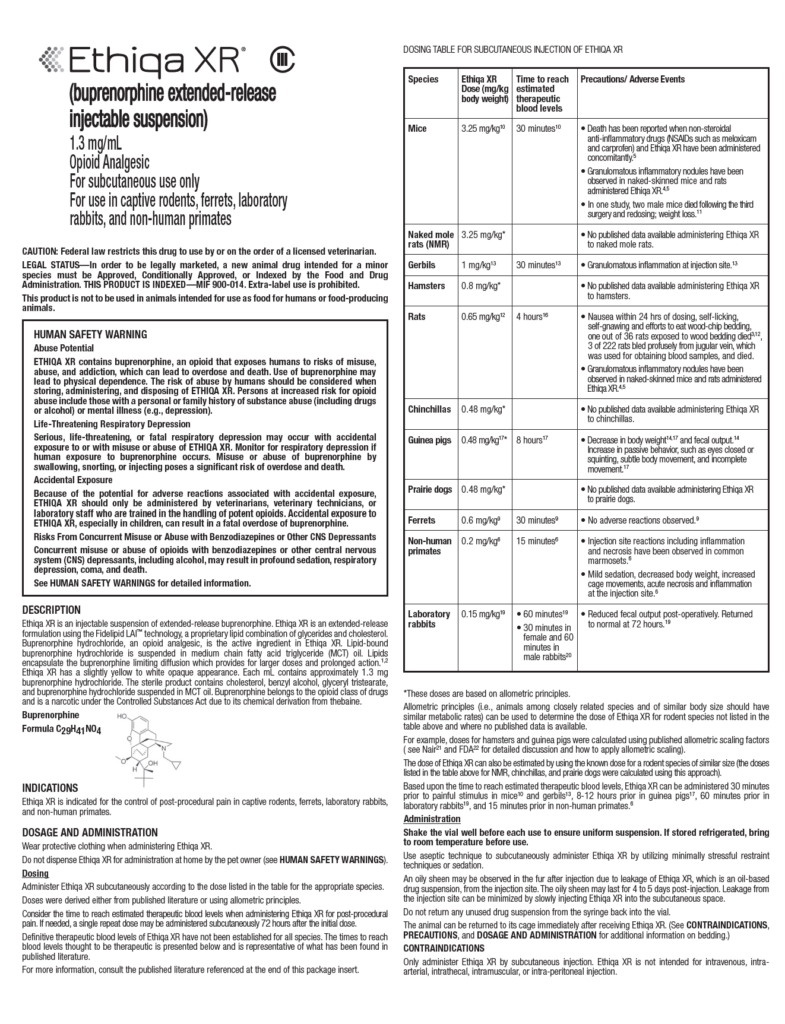 Ethiqa XR Full Prescribing Information